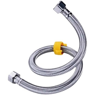 304 stainless steel 4-point woven double-headed 20 inlet and outlet pipe hot and cold water faucet water heater angle valve toilet water inlet hose