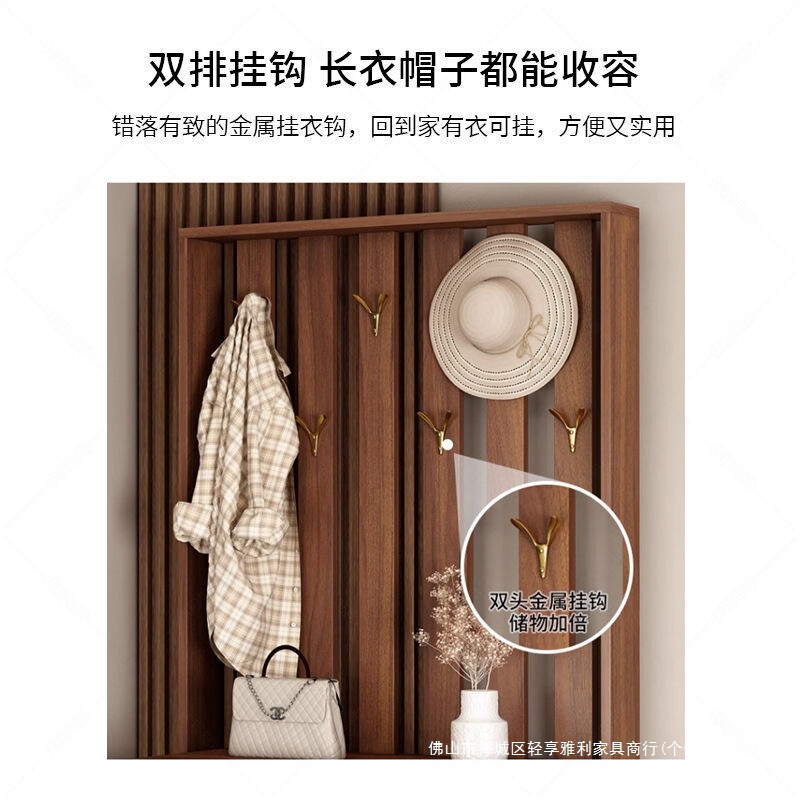 实木鞋柜家用门口新款爆款室内入户收纳储物柜玄关柜一体鞋架|undefined