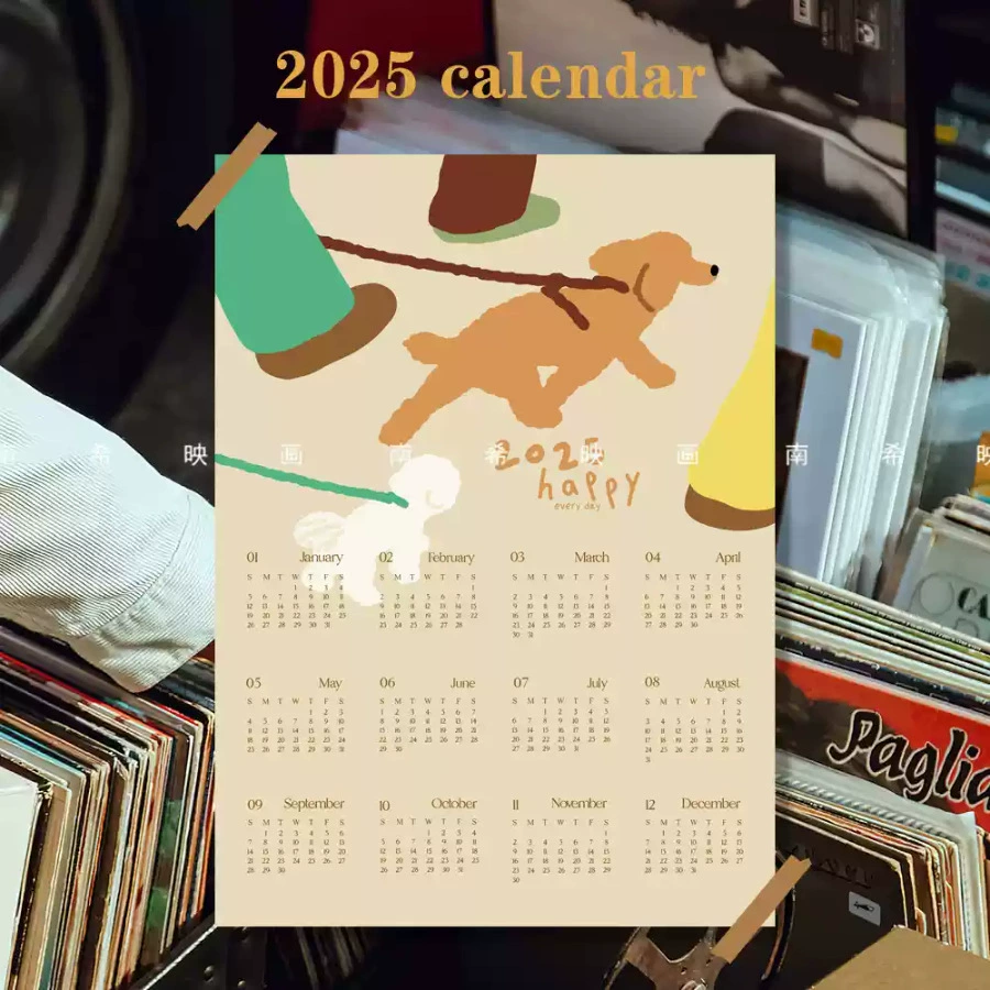 Календарь на 2025-2026 год, стиль Инст, милый календарь-постер, декоративная картина, фото-аксессуары