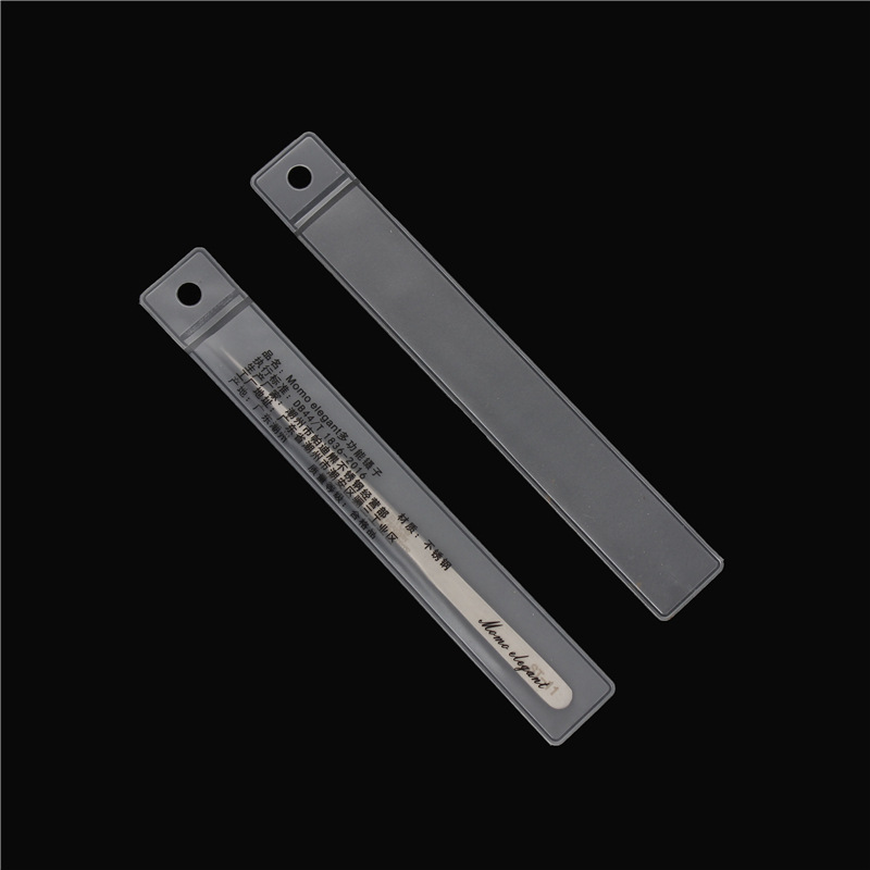 Color PVC bolsa larga cepillo de maquillaje bolsa de almacenamiento de plástico abierto Acero empuje codo pinzas bolsa de embalaje de PVC