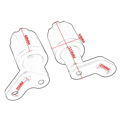 Anti-Fall Stick Protective Glue — Motorcycle frame