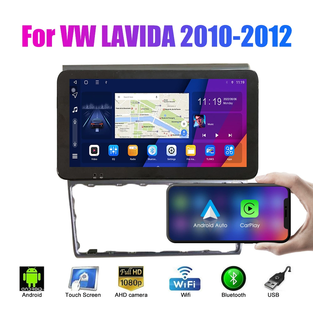 Подходит для Volkswagen Lavida 2010-2012 Android автомобильная навигация устройство GPS разворотное изображение встроенная машина