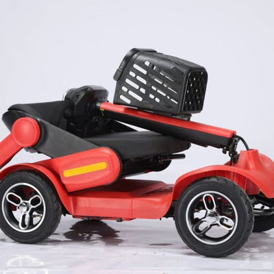 Qatlanan elektrik velosipedlər elderly, four-wheel electric vehicle, foldable