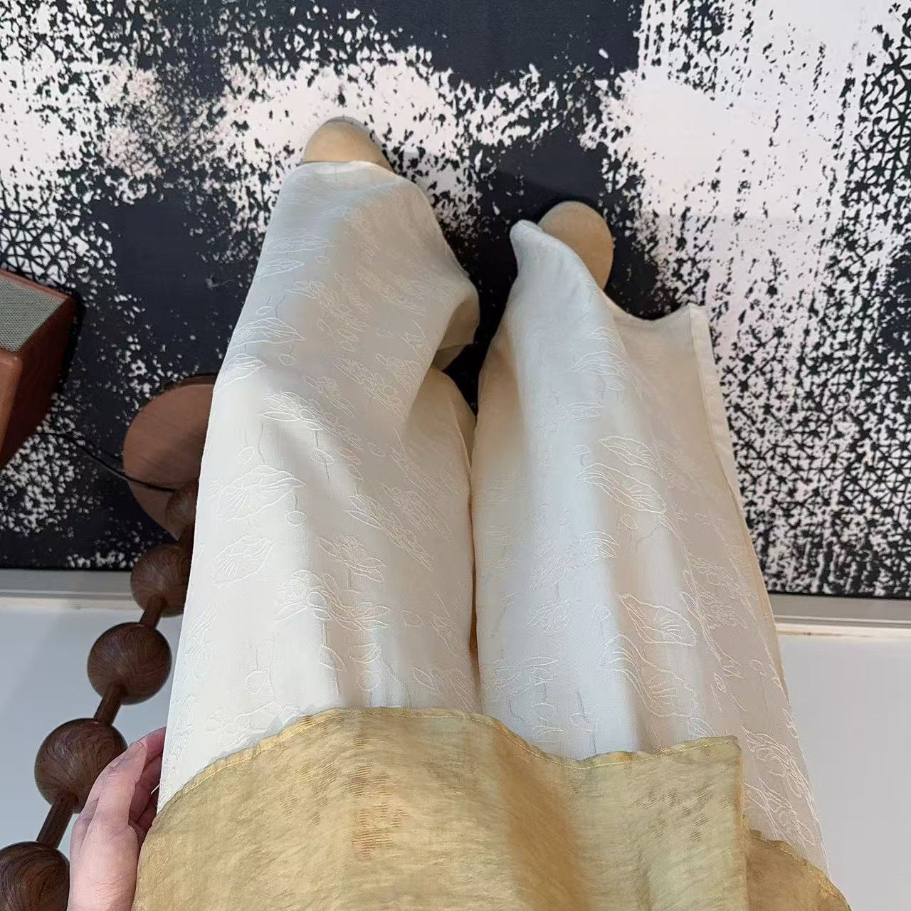 [Algodón] mujer verano 2024 cintura alta versátil retrógrada delgada una falda de busto