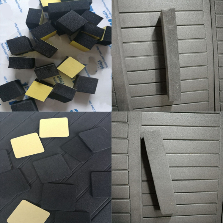家具工艺品底座防震防滑海绵垫片加厚黑色eva脚垫带胶EVA泡棉垫