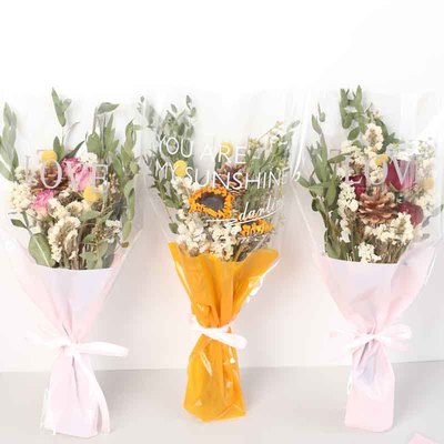 Dried flowers Bouquet of flowers Forget me not rose Gypsophila Sunflower Confidante Friend gift Souvenir  Bouquet of flowers