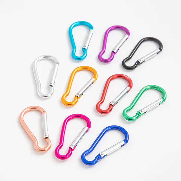 Factory supply high quality No. 5 gourd-shaped aluminum alloy carabiner outdoor hanging buckle water bottle buckle small bag buckle