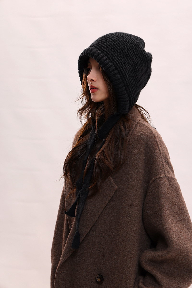 Version coréenne du nouveau bonnet tricoté en peluche pour enfants, protection des oreilles, chaud et polyvalent, couleur mixte, automne et hiver_voghion.com