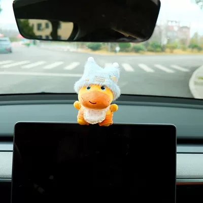 Seat belt shoulder pad, Pad Cute Car Accessories - blue-horned-hat-sitting-capybara-lulu-display-ornament-genuine-doll-no-specifications