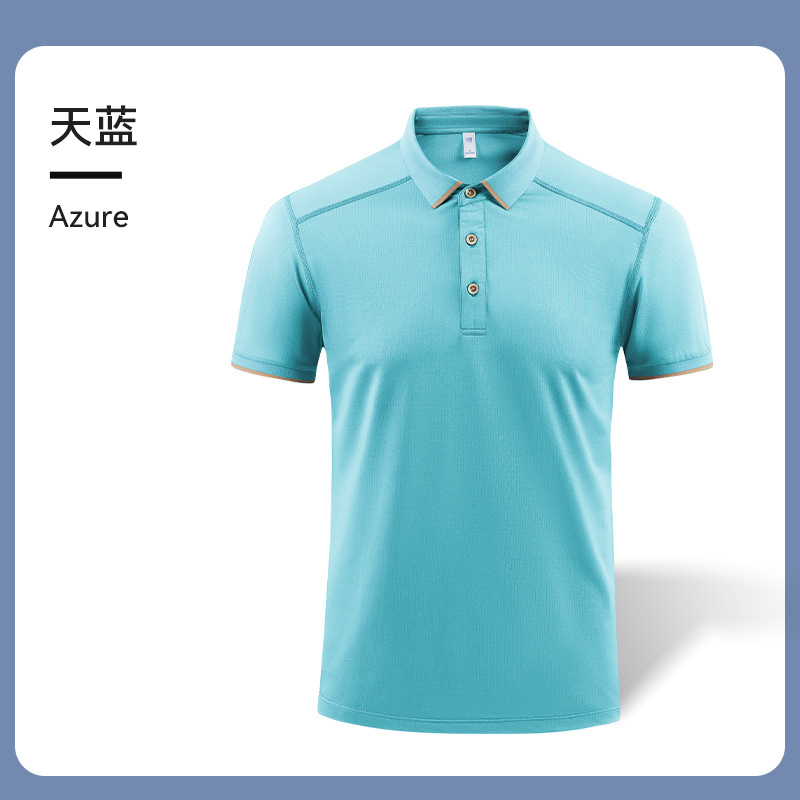 Camiseta de solapa de ropa de polo de hombro de alta gama para hombres