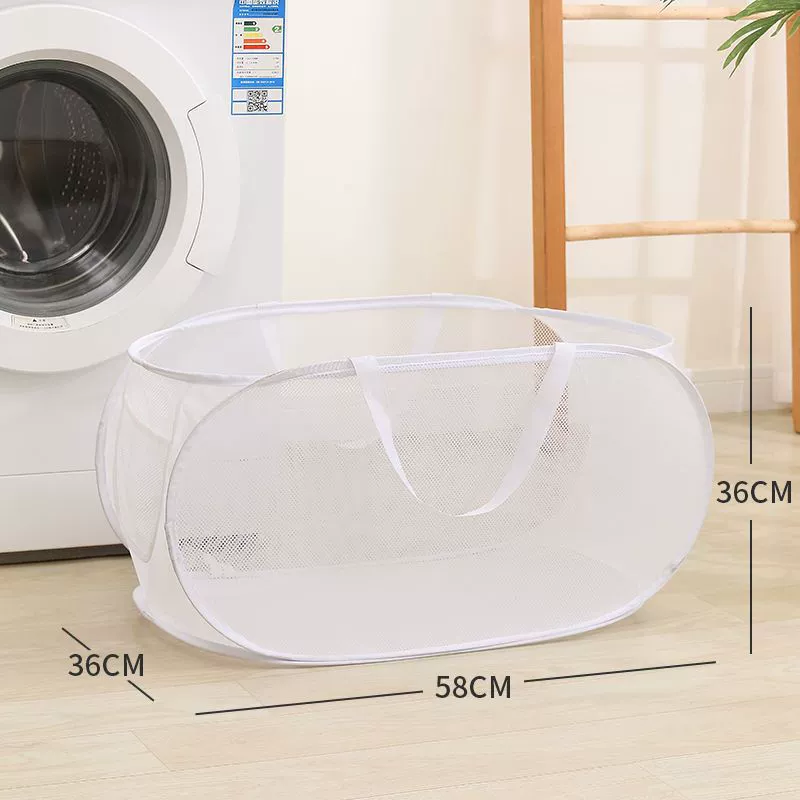 Handheld laundry basket, foldable storage basket, big storage system, classification