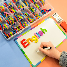 英文字母磁力贴磁性自然拼读教具磁铁冰箱贴儿童英语单词卡片玩具