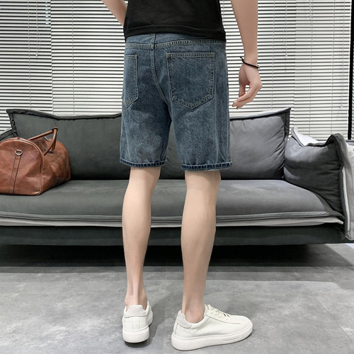 Men's Summer Loose American Style Trendy Casual Pants Mid-Thigh Summer Wear Hip-Hop Brand Versatile Five-Finger Pants