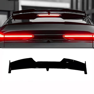 Suitable for BMW X6 G06 top spoiler 19-26 models, rear spoiler, fixed wind wing, made of ABS material, adhesive installation, non-destructive top spoiler