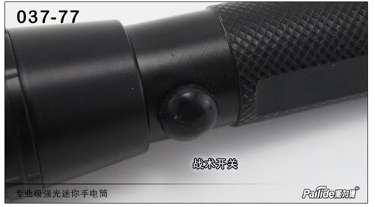 Pailide 037-77 Aluminum Alloy Mid-Open High-Brightness White Light Led Bright Flashlight Mini Aa5 Battery Student