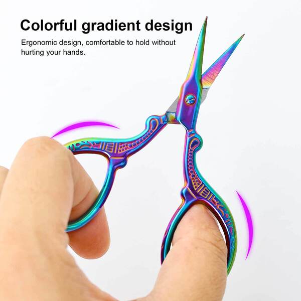 Crooked ultra thin exfoliating cosmetic nail scissors stainless…