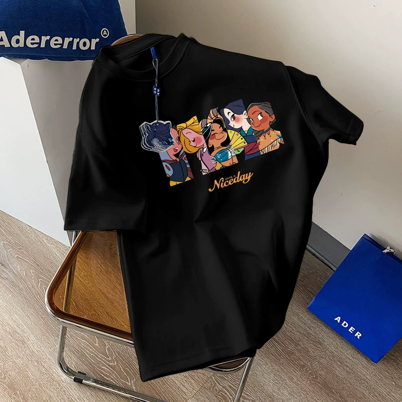  Cotton children's thin T-shirt for elementary school students for leisure, Korean style, for teenagers, oversize