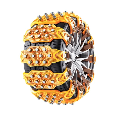 Factory Direct Sales Car Tire Anti-Skid Chain Car Off-Road Vehicle Universal Thickeneding and Widening Ice-Breaking Anti-Skid (Tire snow chain) - yellow-1-pack-comes-with-installation-wrench