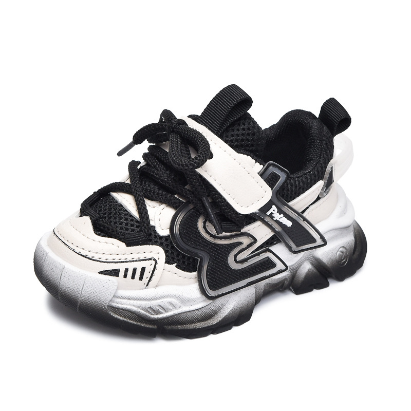 Una pieza de zapatos deportivos para niños, zapatos para bebés, zapatos transpirables de malla para niñas, zapatos para padres, zapatos para niños, zapatos para correr transfronterizos