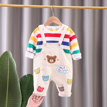 男宝宝春装1周岁半一6七8八9九7十5个月春季婴儿衣服分体男孩套装