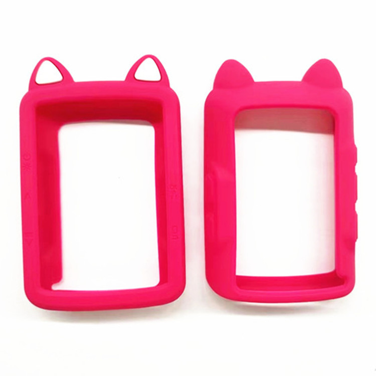 Silicone Protective Cover for BRYTON Bairiteng R460 Wireless Code Watch Cartoon Cat Ears HD Screen Film