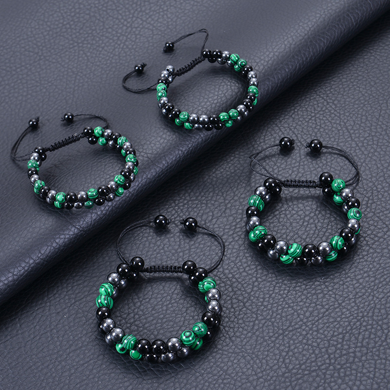 Holiday Occasion natural stone Material Ethnic Style Color Block Natural Stone Bracelets In Bulk