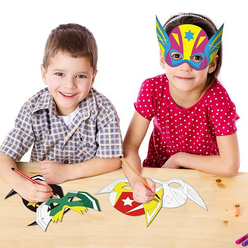 DIY máscara de tablero en blanco máscara de graffiti máscara de maquillaje baile de rol de arte clase de actividad máscara de ojos