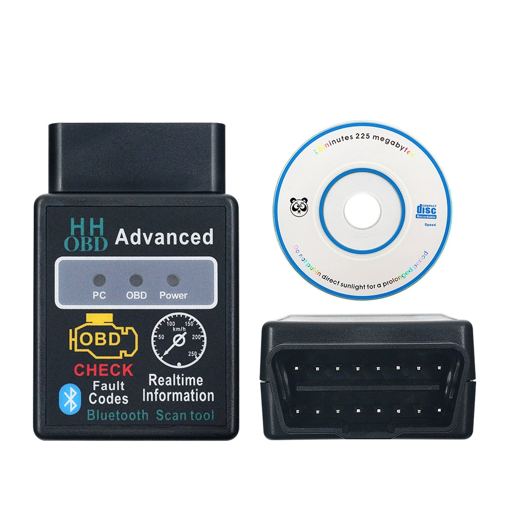 HH OBD V2.1 пластинчатый Bluetooth детектор неисправностей автомобиля ELM327 OBD2