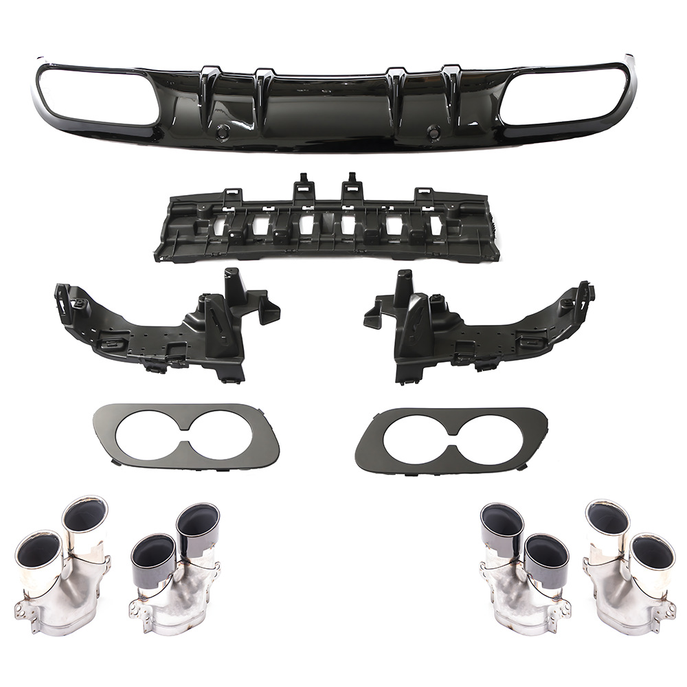 Suitable for Mercedes-Benz C-Class (2019+) W205 Coupe Two-Door Sports Upgrade C43 C63 Tail Lip and Tail Throat