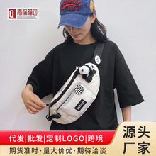 定制批发韩版胸包男潮流斜挎包日系原宿运动大容量挎包工装风腰包