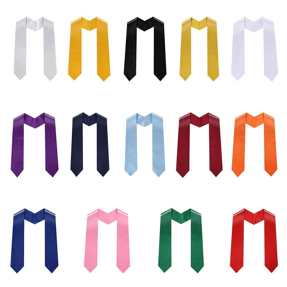 Сатиновая лента для выпускного торжества с логотипом производителя, для выпускников, для церемоний, для украшения