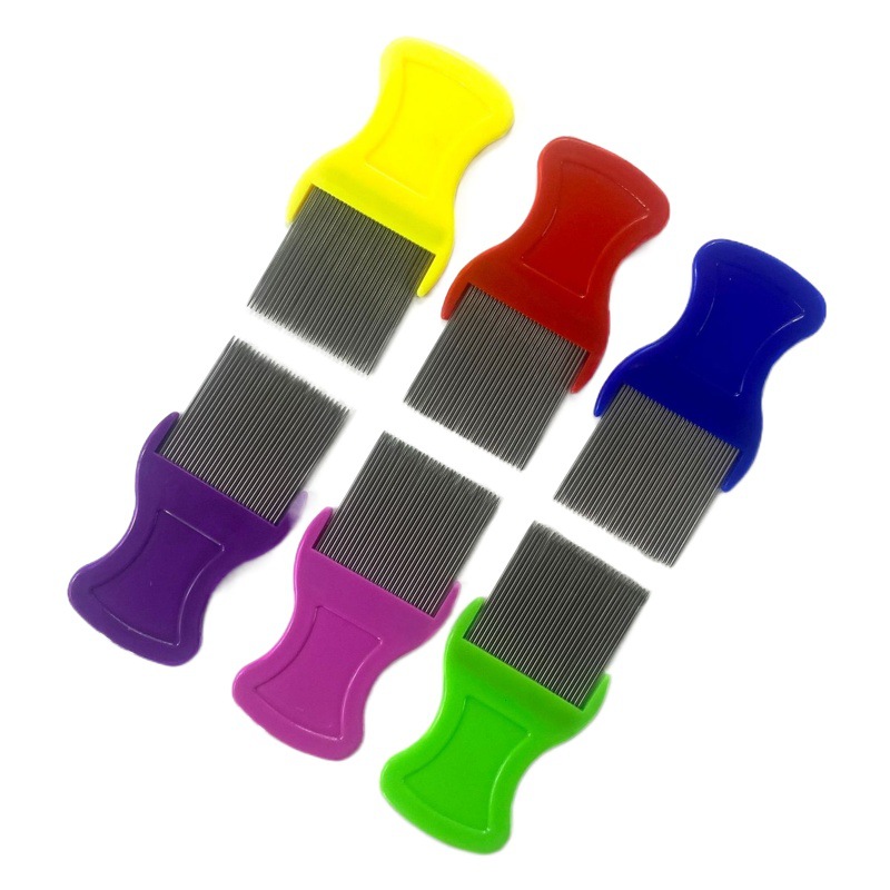 Directo de fábrica suministros Para Mascotas larga aguja de eliminación de piojos aguja peine gato y perro de limpieza de acero inoxidable peine de pulgas peine para mascotas