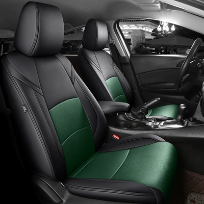 Modelə uyğun (Original) oturacaq örtükləri — Breathable Car Seat Cushions - black-green-standard-edition-2019-2024