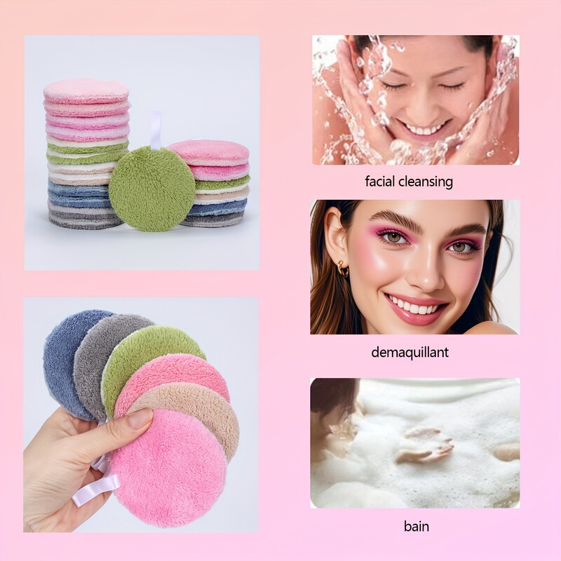 Coral Velvet Double-Sided Thickeneded Lazy Water Makeup Remover Towel Face Towel Reusable Cleaning Towel