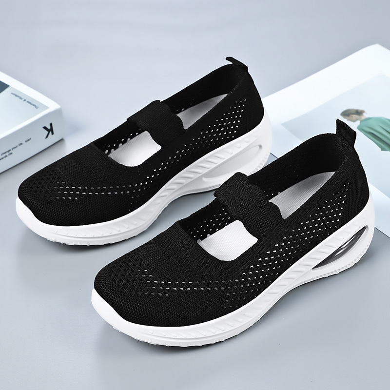 Zapatos de mujer, suela suave, pies no cansados, nuevos zapatos de tela viejos transfronterizos de verano, zapatos de madre cómodos y transpirables para mujer image 4