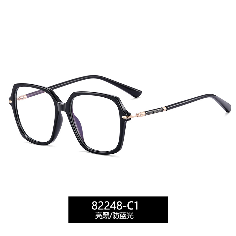 82248 nuevo marco óptico de lujo europeo y americano de mujer fábrica de gafas de miopía spot pin de pegamento de oro marco de gafas CP image 7