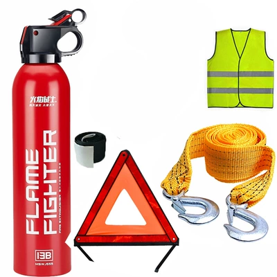 tripod, warning sign, tripod for – Vehicle fire extinguisher - water-based-fire-extinguisher-triangle-warning-sign-3-tons-of-4-meters-trailer-rope-collection-of-products-to-send-reflective-clothing