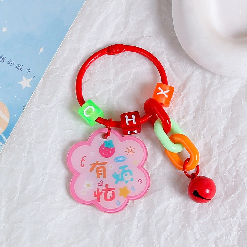 Brand creative acrylic protective amulet, keychain, transparent pendant, bag decoration, decorations
