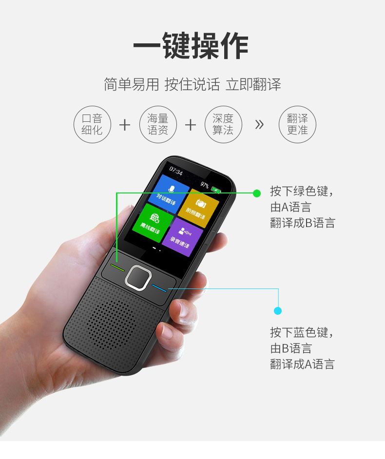 简单易用 按住说话 立即翻译