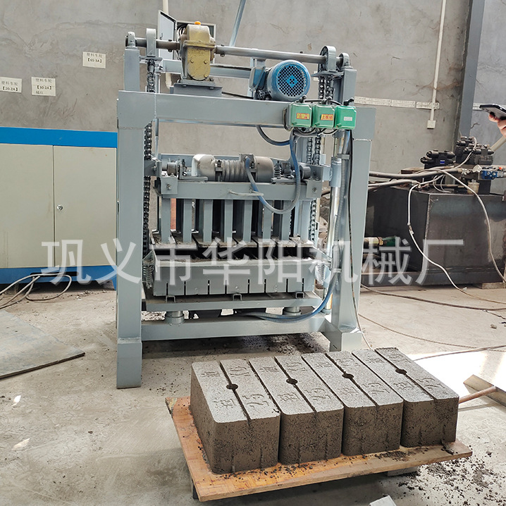 半自动免烧制砖机水泥空心砌块砖机标砖打砖机吊篮配重块砖机