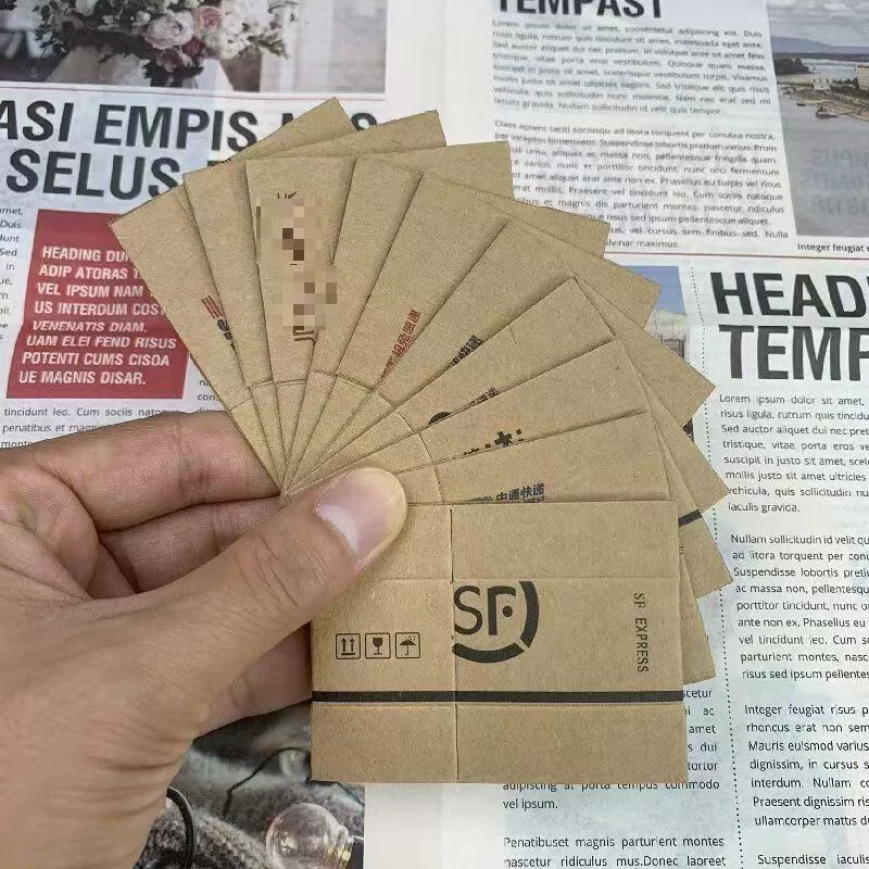 Креативная слепая коробка, экспресс-коробка, кукольный домик 1_12, искусственная миниатюрная мини-картонная пустая коробка, игрушка для еды, модель экспресс-коробки