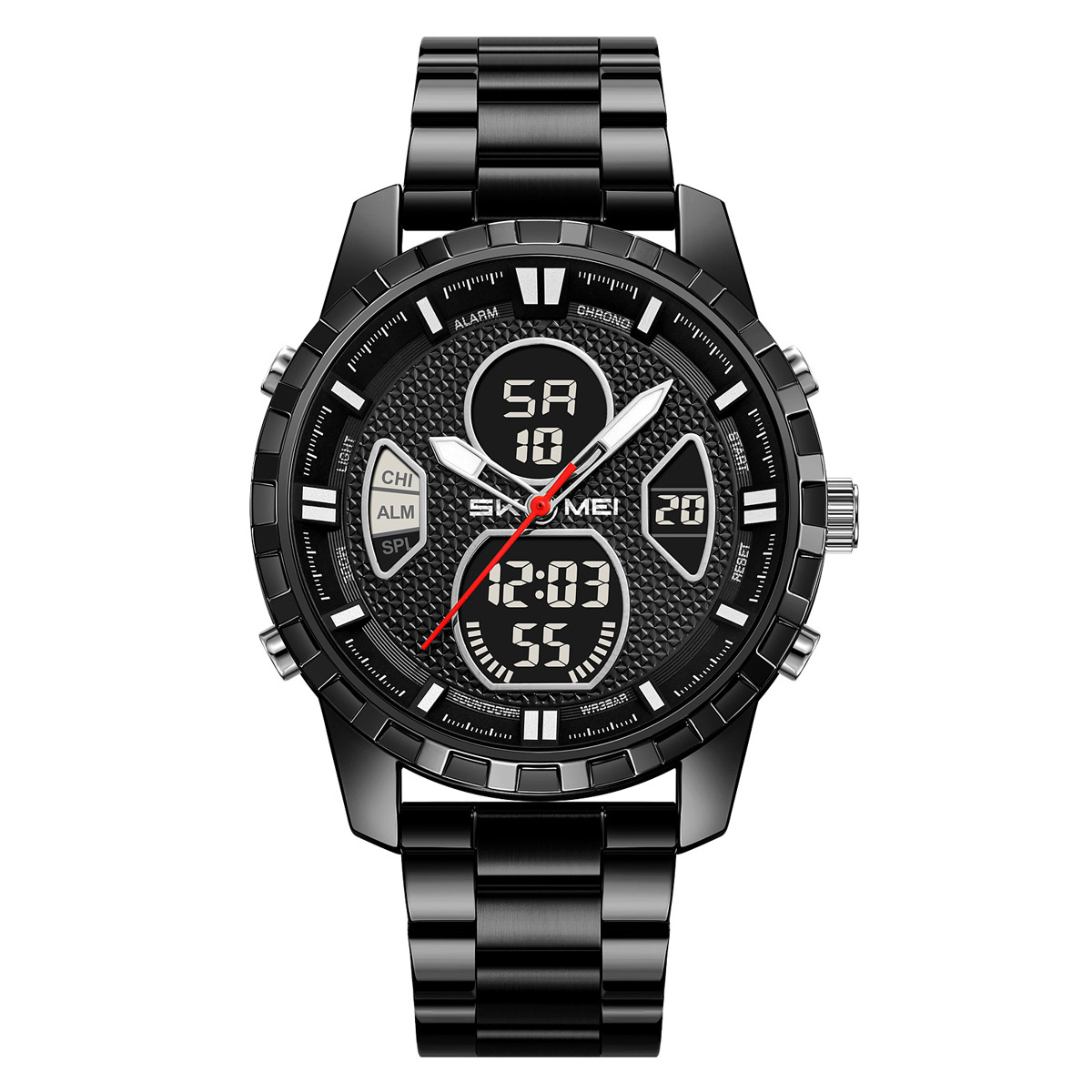 Reloj deportivo masculino de doble pantalla impermeable multifuncional de comercio exterior fábrica de personalización transfronteriza spot