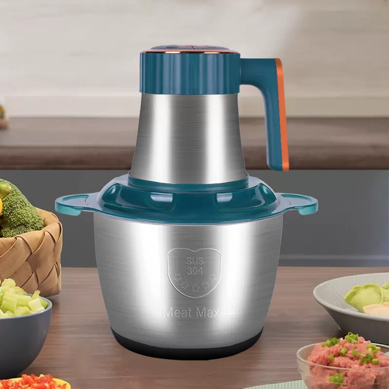 3L不锈钢绞肉机家用大容量电动绞肉机家用搅拌肉馅料理机碎肉机跨