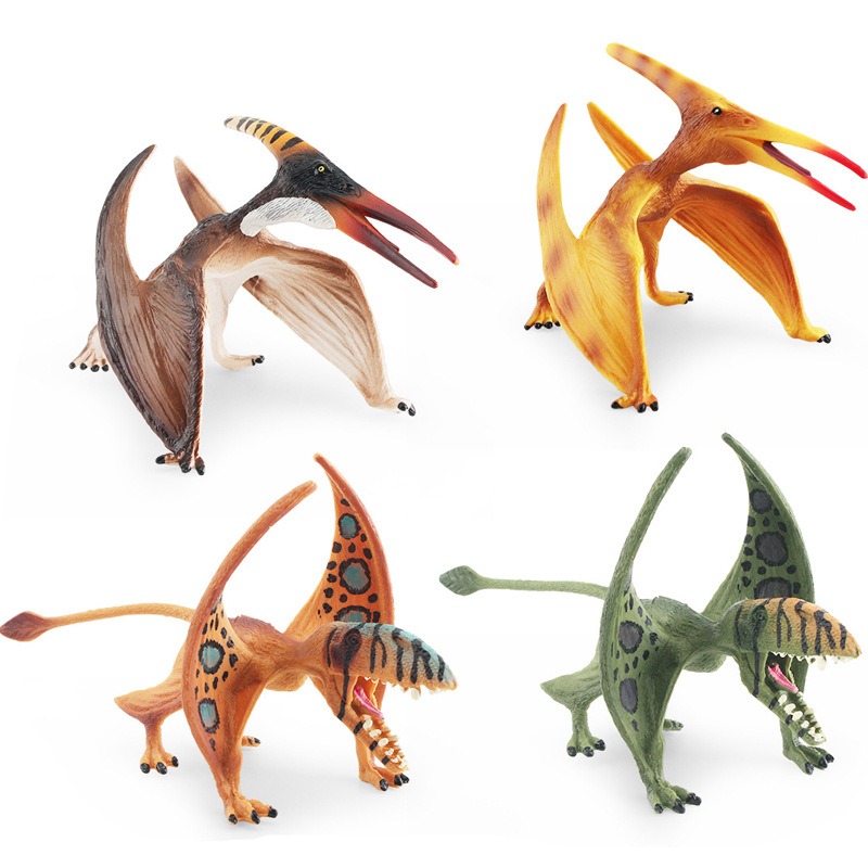Modelo de dinosaurio Jurásico de simulación transfronteriza juguete de decoración estática de escritorio pterosaurus sin dientes cognitivo infantil