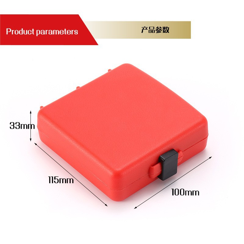 Caja de plástico roja Juego de 13 piezas de mango hexagonal estadounidense británico perforación de grifo compuesto y biselado integrado lote de grifo compuesto