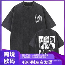 New Washed Vintage Alternative Nu Metal Rock Band Korn Print