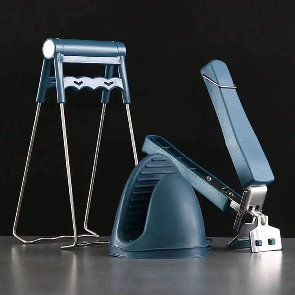 Теплоизоляционный зажим для пластины Зажим для чаши Нескользящая пластина Зажим для подъема чаши Зажим для посуды Бытовой кухонный артефакт из нержавеющей стали