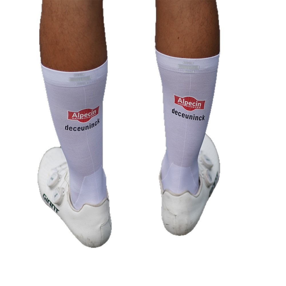 Unisex Breathable Reflective Cycling Socks Heart Tour De France Style For Night Riding Spring Summer Thin Style_voghion.com