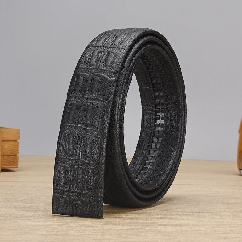 Piper Belt Herren-Gürtel aus echtem Leder, kantig, geprägt, verschleißfest, automatischer Gürtel, lässig, vielseitig, Gürtelkörper, kein Austausch des Gürtelkopfes_voghion.com