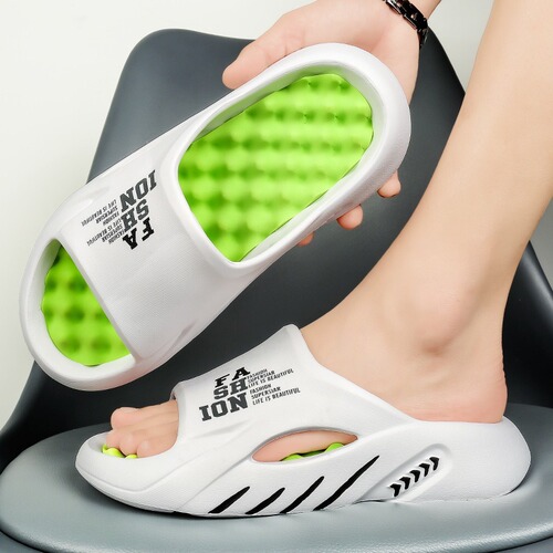 Wholesale Men's Thick-Soled Slippers for Summer Outdoor Wear, Home Use, Non-Slip, Trendy Brand Couple's Cool Slippers for Women, Comfortable